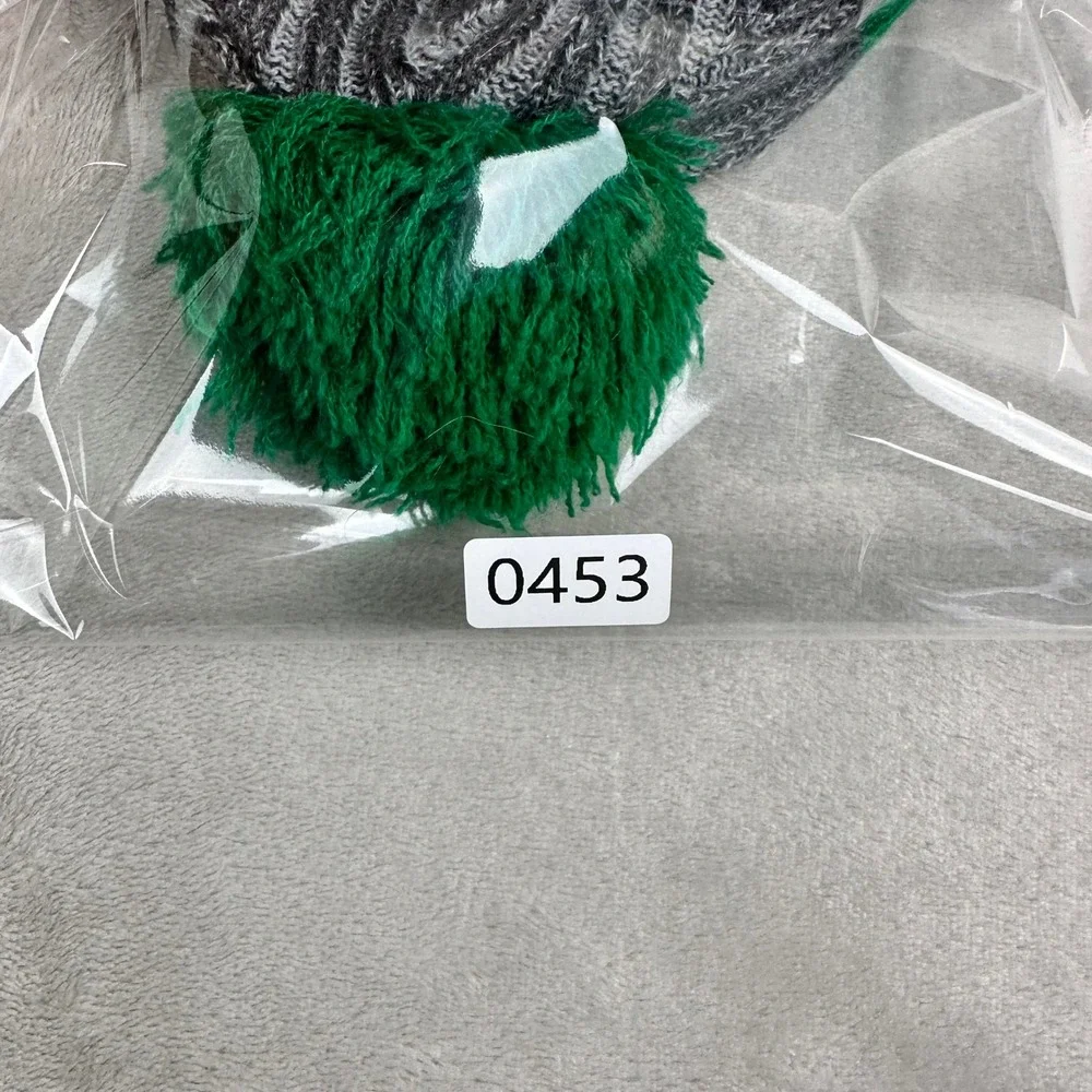 New Era North Dakota Fighting Hawks Beanie Pom Pom Knit Cap‎ Green Gray